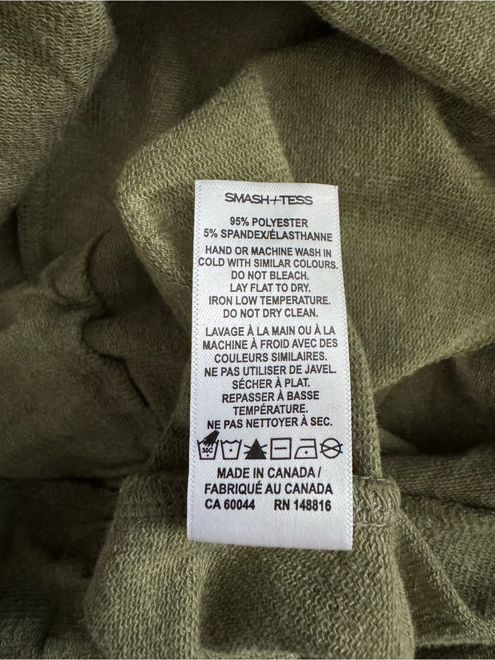 Smash + Tess Full Zip Jogger Jumpsuit Romper Olive Green - Size L - Picture 9 of 9